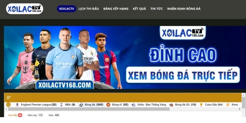 Giao diện XoilacTV